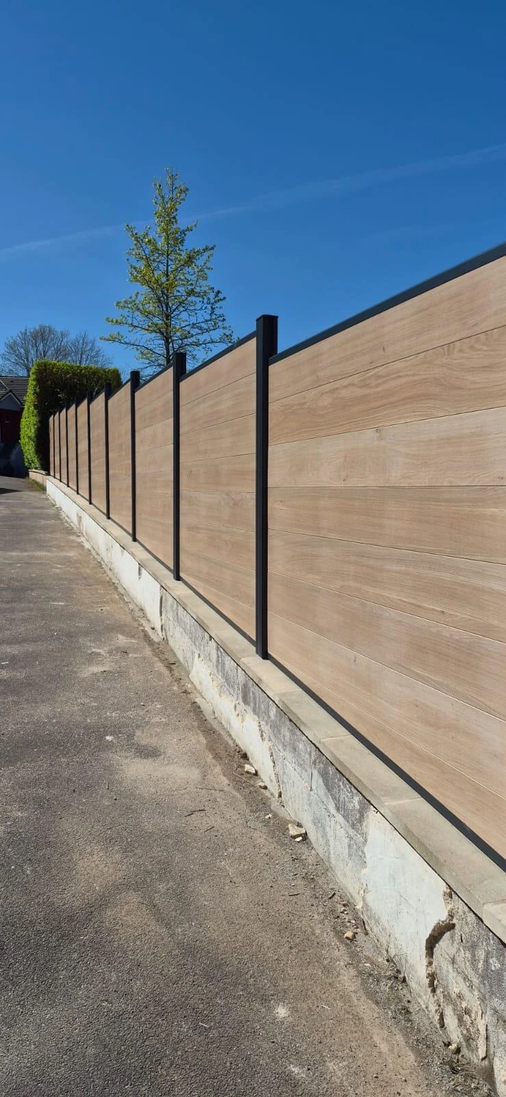 Clôture DoMaStyl' effet bois Chêne Clair