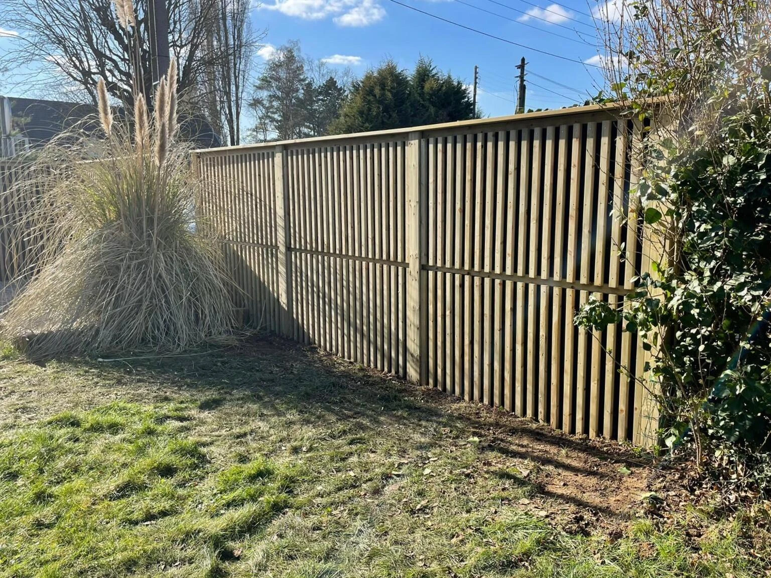 Clôture en bois