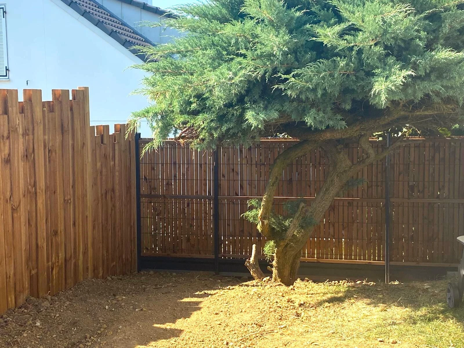 Clôture en bois DoMaNatur' Nymphéa et clôture DoMaClo' Occult' bois