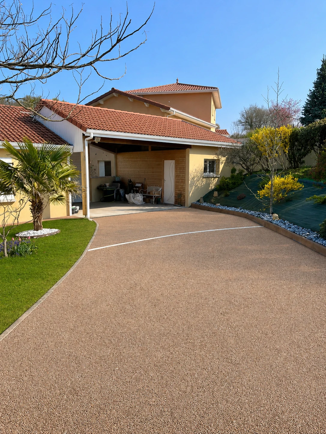 Cour en Hydrostar corail