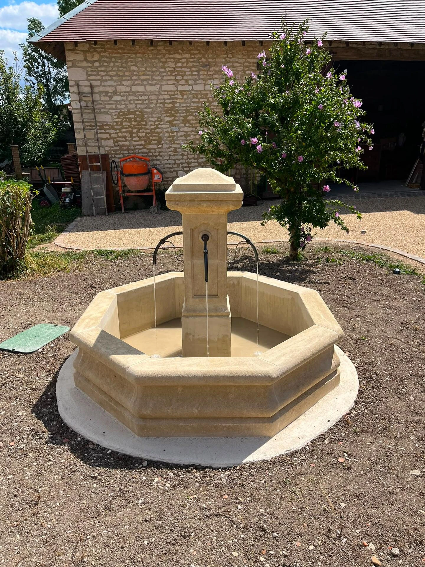 Création d'une fontaine