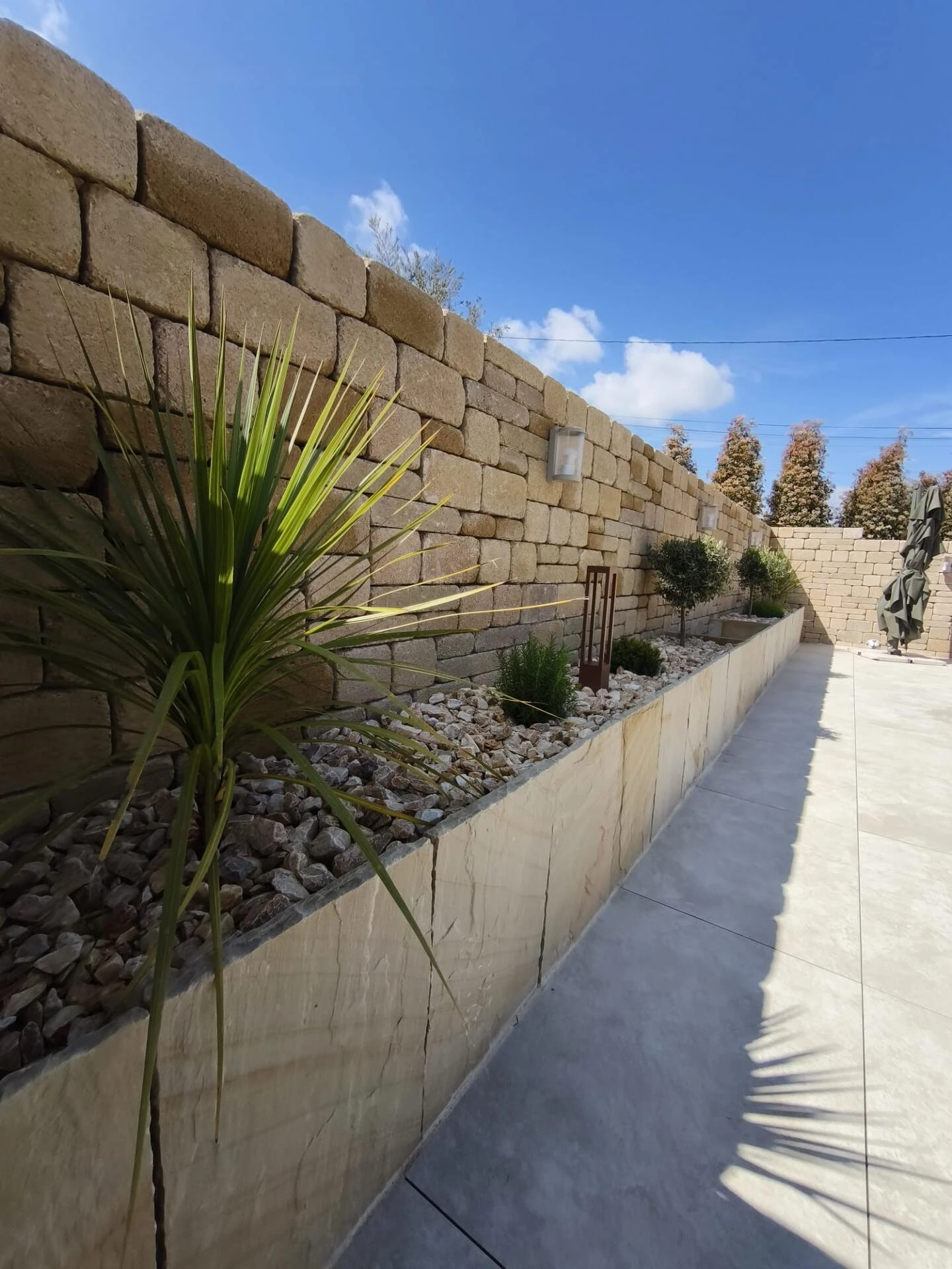 Création de massif sur une terrasse