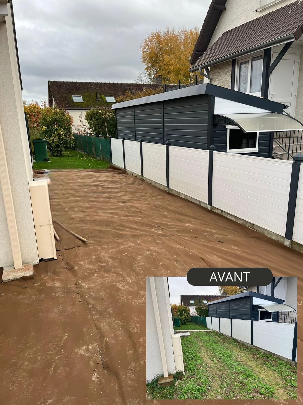 Création paysagère avec pas japonais à Saint-Lyé