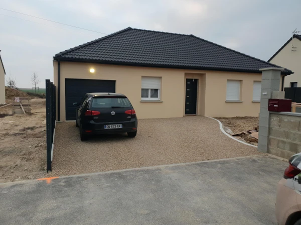 Allée de garage en Alvéostar® et Pavé la couture®