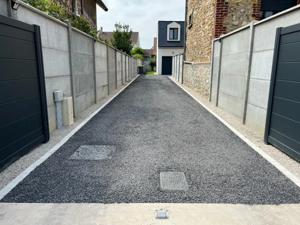 Allée de garage en Alvéostar® et Pavé la couture®