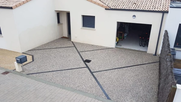 Allée de garage en Béton Désactivé Panda