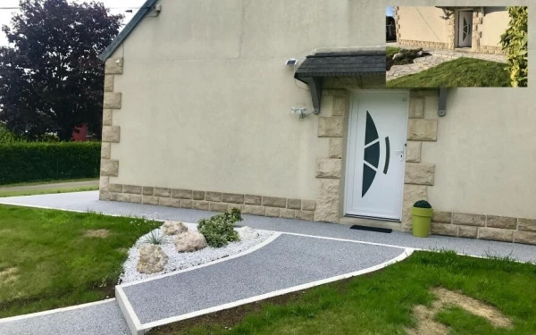 Allée piétonne en Hydrostar® et Pavé La Couture