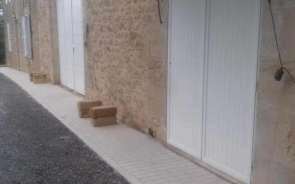Allée piétonne en pavage