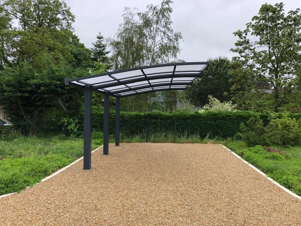 Carport Aluminium cintré