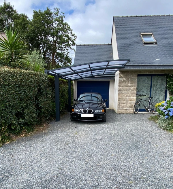 Carport aluminium cintré Design