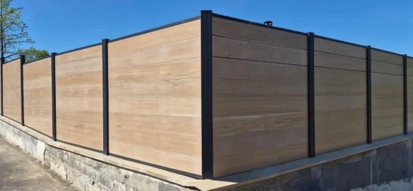 Clôture DoMaStyl' effet bois Chêne Clair