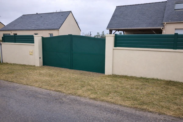 Clôture Pannecier'Easy et portail battant aluminium DoMaiN' Perche