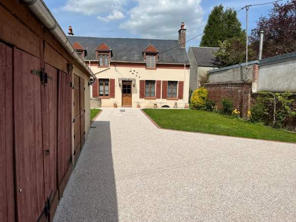 Cour en Alvéostar beige