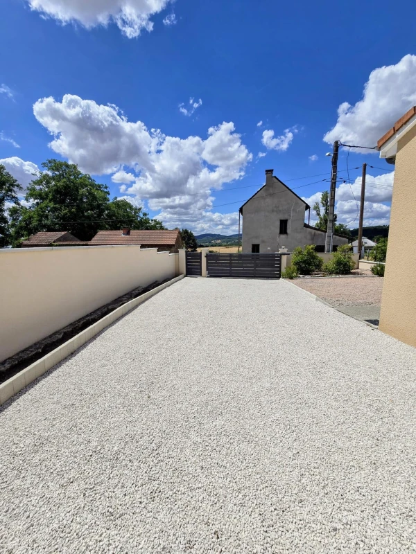 Cour en Gravistar beige