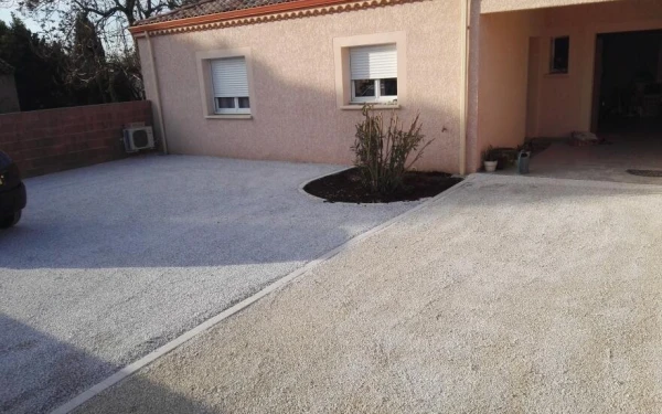 Cour en Gravistar® et pavé La Couture®