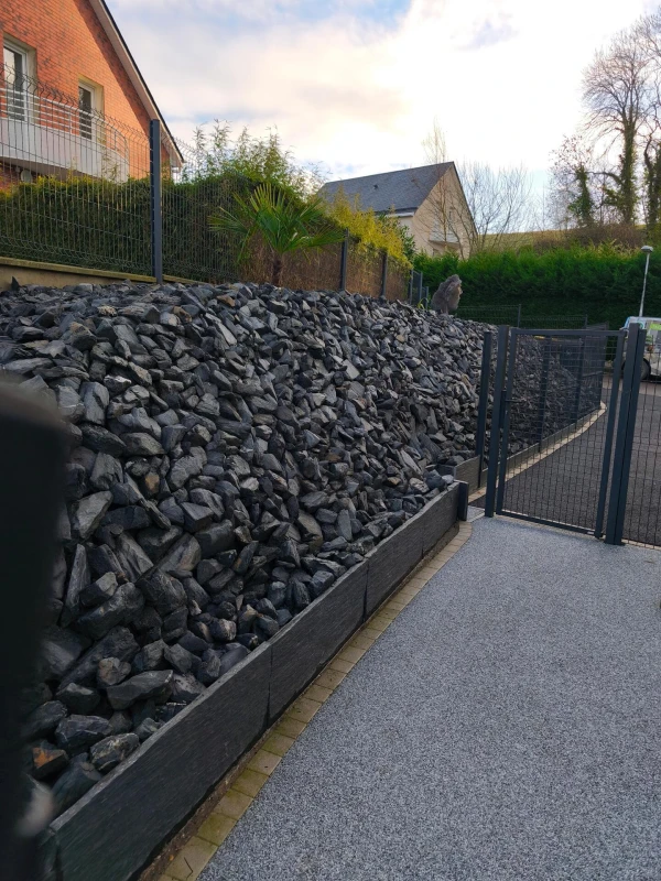 Enrochement talus