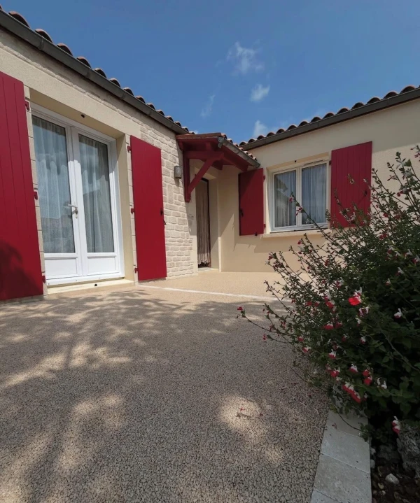 Entrée de maison en Hydrostar beige