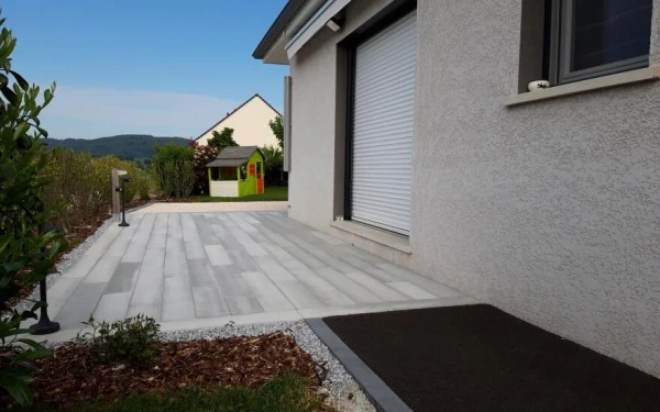 Terrasse en Boibé®, Stardraine® et Alvéostar®