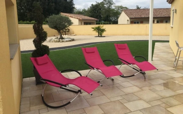 Terrasse en dallage