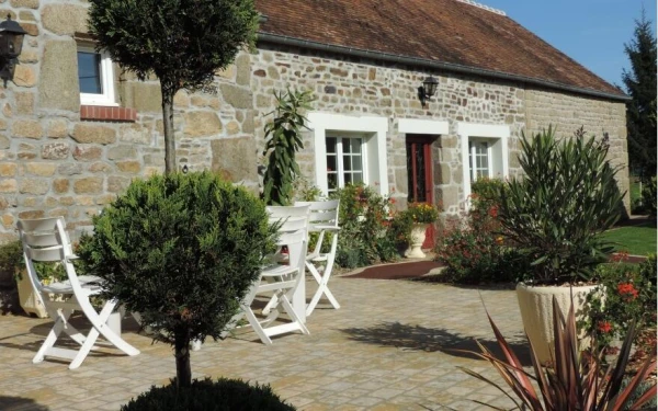 Terrasse en dallage