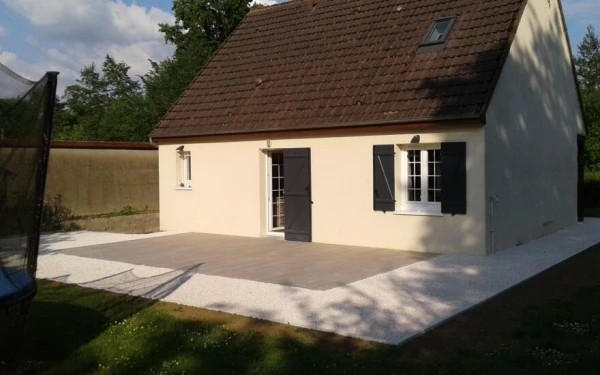 Terrasse en dallage