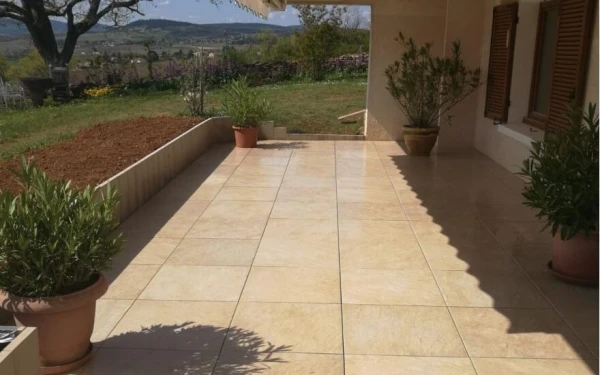 Terrasse en Dallage