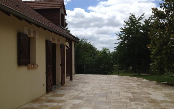 Terrasse en dallage