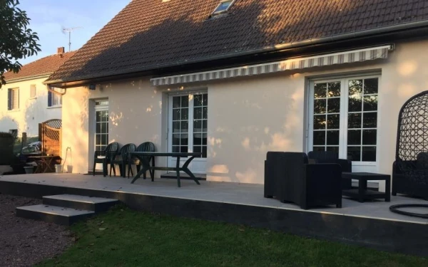 Terrasse en dallage