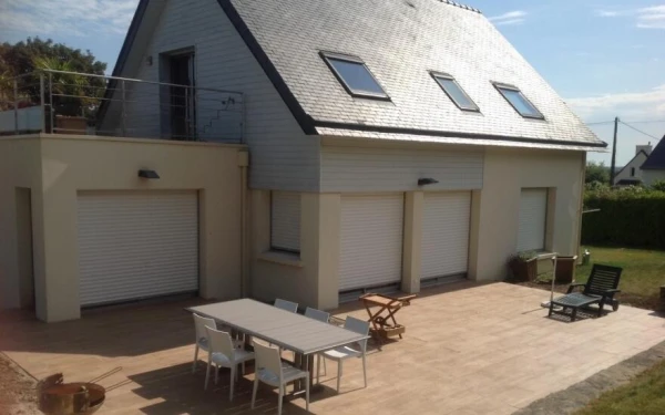 Terrasse en dallage