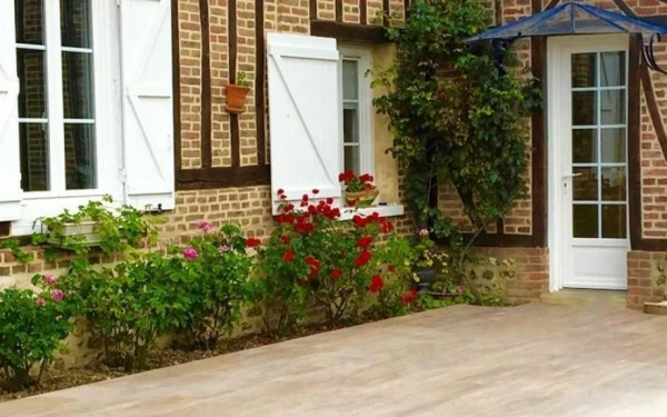 Terrasse en dallage