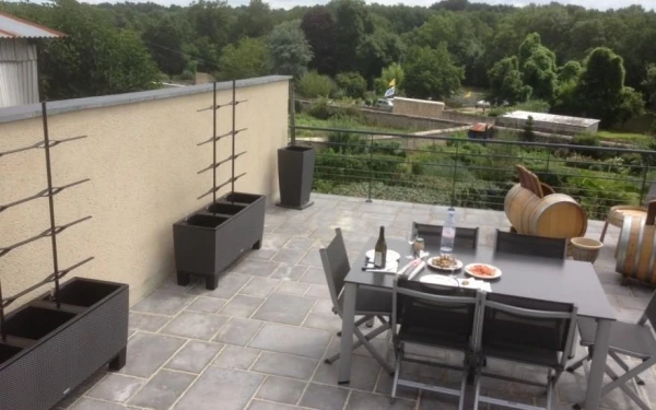 Terrasse en dallage