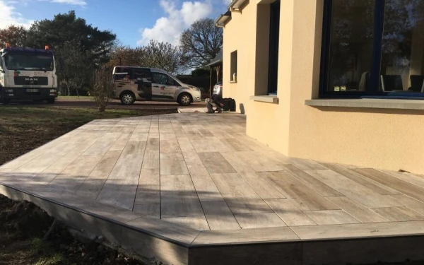 Terrasse en Dallage