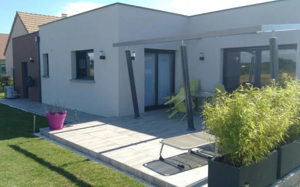 Terrasse en dallage