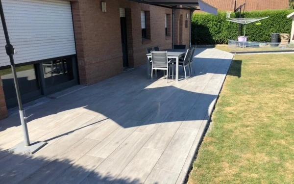 Terrasse en dallage - Entreprise Azoulay