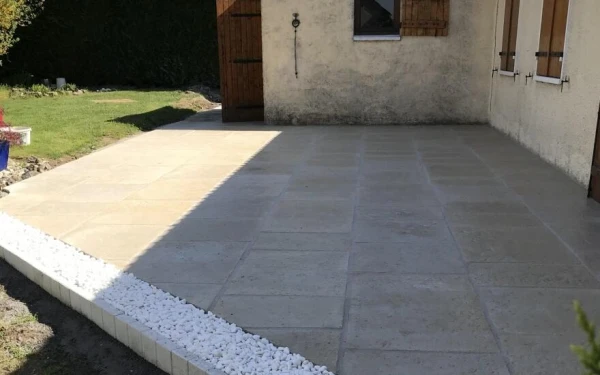 Terrasse en dallage - Entreprise Coppin
