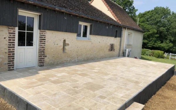 Terrasse en dallage - Entreprise Lowe