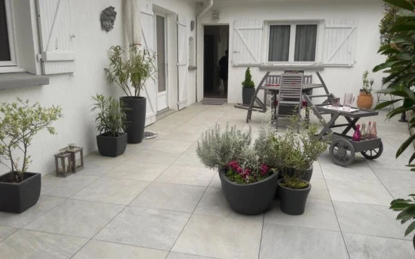Terrasse en dallage - Entreprise Reynders