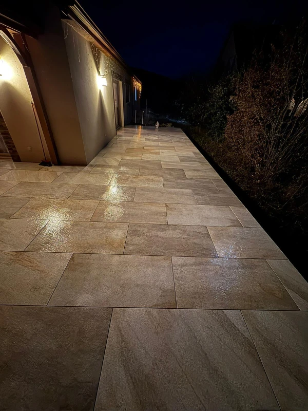 Terrasse en dallage Grès cérame