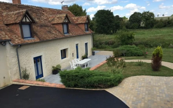 Terrasse en dallage, pavage et enrobé à chaud