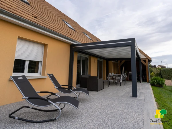 Terrasse en dallage sur plots et Hydrostar®