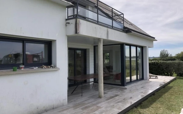 Terrasse en dalles sur plots
