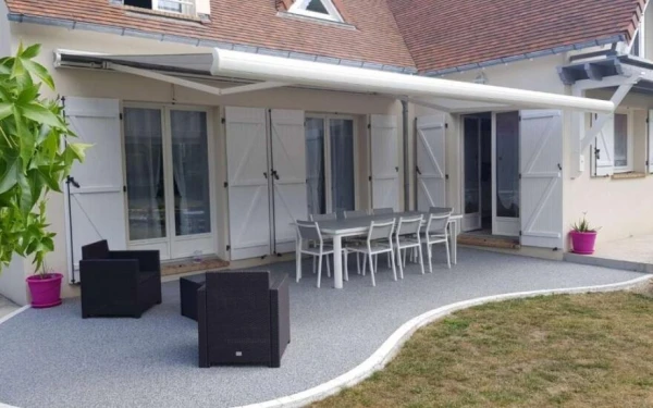Terrasse en Hydrostar® Pavé la Couture - Entreprise Thuard
