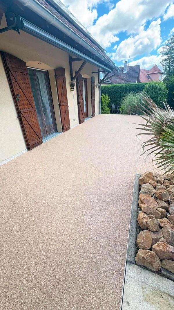 Terrasse en Hydrostar saumon
