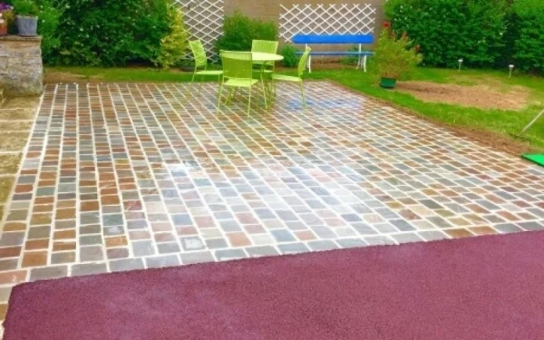 Terrasse en pavage