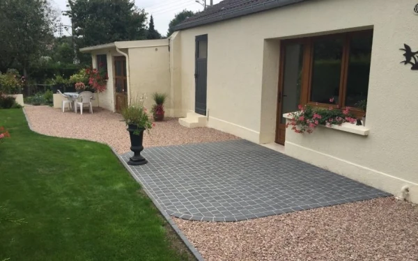 Terrasse en pavage
