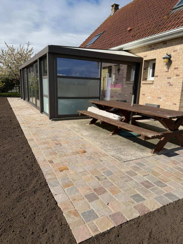 Terrasse en pavage