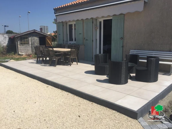 Terrasse en terrasse sur plots